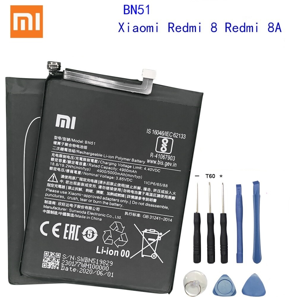 Xiaomi Redmi 8 - Redmi 8A Bn51 Batarya Pil + Tamir Seti