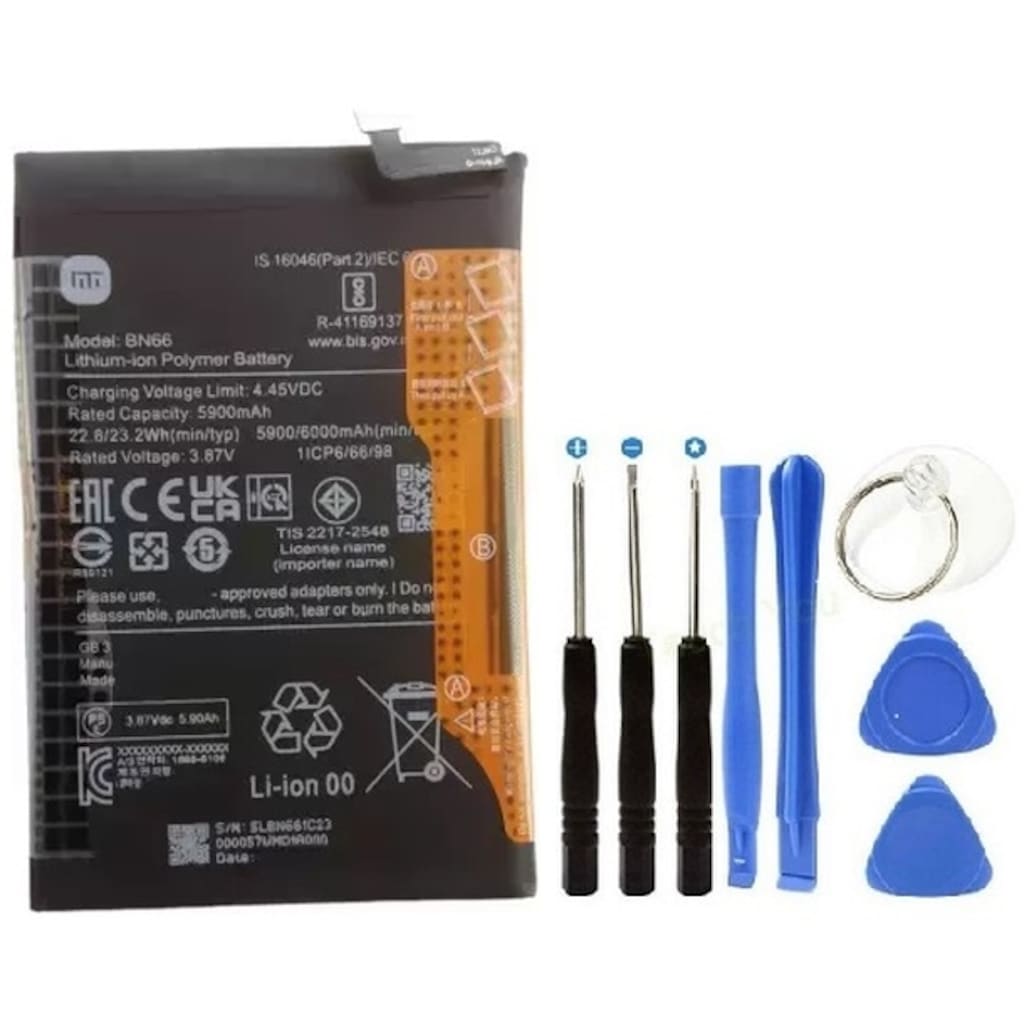 Xioami Redmi 10 Power Pil Batarya Bn66 6000 Mah+tamir Seti