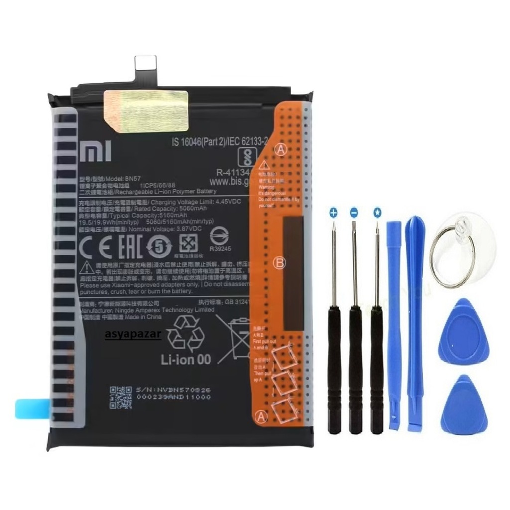 Xiaomi Poco X3 Pro Pil Batarya + Tamir Seti Bn57