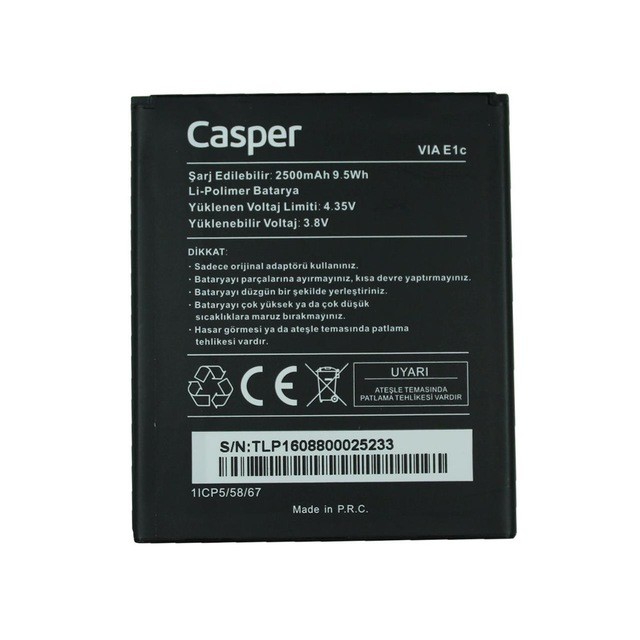 CASPER VİA E1C PİL BATARYA