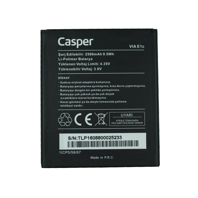 CASPER VİA E1C PİL BATARYA